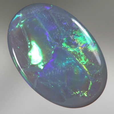 SOLID SEMI BLACK OPAL Bright rolling flashes